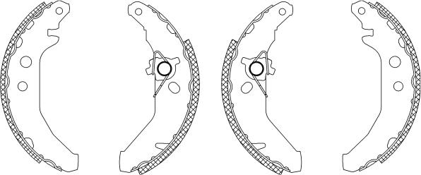 Mintex MSK151 - Комплект спирачна челюст vvparts.bg