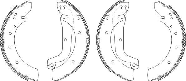 Mintex MSK165 - Комплект спирачна челюст vvparts.bg