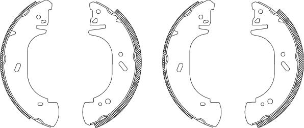 Mintex MSK163 - Комплект спирачна челюст vvparts.bg