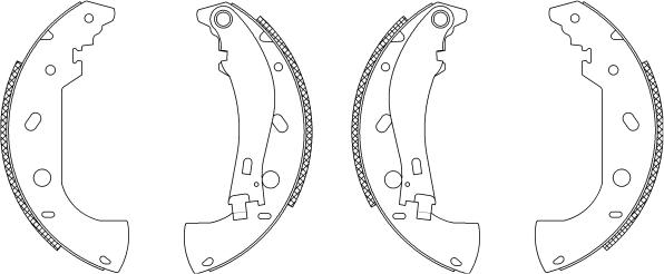 Mintex MSK162 - Комплект спирачна челюст vvparts.bg