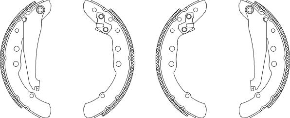 Mintex MSK285 - Комплект спирачна челюст vvparts.bg