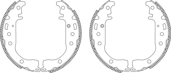 Mintex MSK228 - Комплект спирачна челюст vvparts.bg