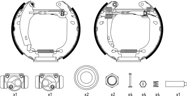 Mintex MSP080 - Комплект спирачна челюст vvparts.bg