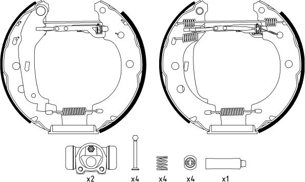 Mintex MSP145 - Комплект спирачна челюст vvparts.bg