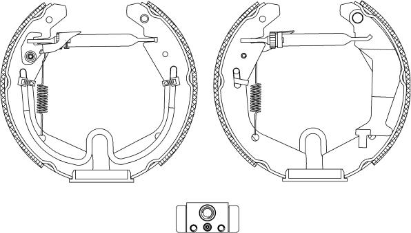 Mintex MSP305 - Комплект спирачна челюст vvparts.bg