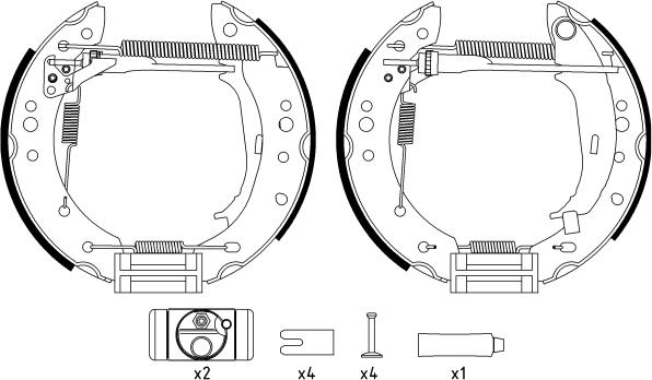 Mintex MSP335 - Комплект спирачна челюст vvparts.bg