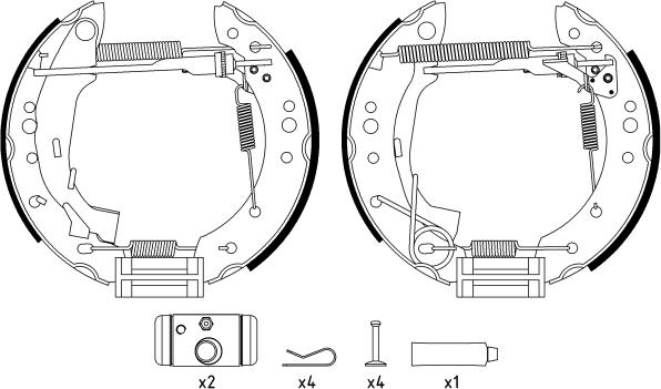 Mintex MSP220 - Комплект спирачна челюст vvparts.bg