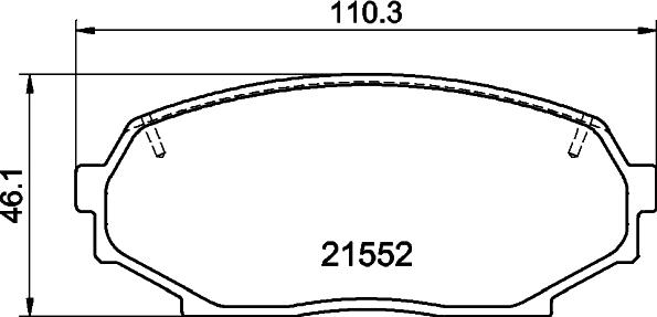 MINTEX Racing MDB1413FR - Комплект спирачно феродо, дискови спирачки vvparts.bg