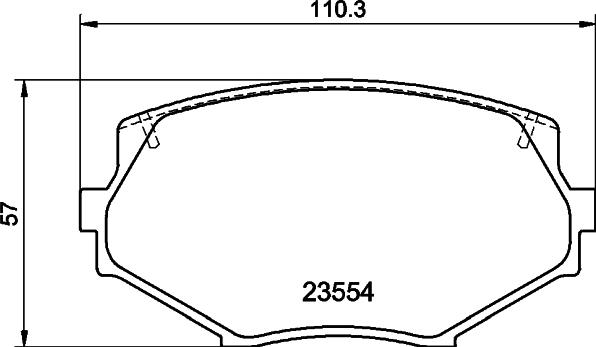 MINTEX Racing MDB1686FR - Комплект спирачно феродо, дискови спирачки vvparts.bg