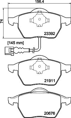 MINTEX Racing MDB2041FR - Комплект спирачно феродо, дискови спирачки vvparts.bg