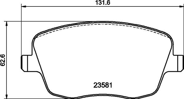 MINTEX Racing MDB2294FR - Комплект спирачно феродо, дискови спирачки vvparts.bg