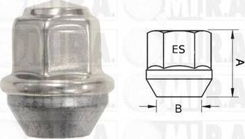 MI.R.A. 29/1745 - Гайка на колелото vvparts.bg