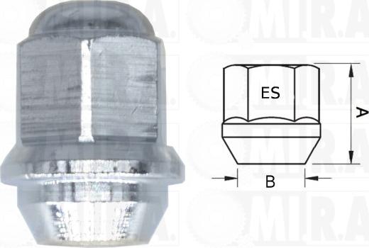 MI.R.A. 29/1759 - Гайка на колелото vvparts.bg