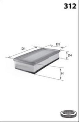 MISFAT P272A - Въздушен филтър vvparts.bg