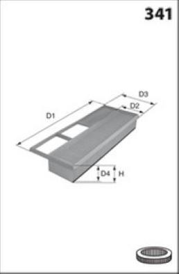 MISFAT P191A - Въздушен филтър vvparts.bg