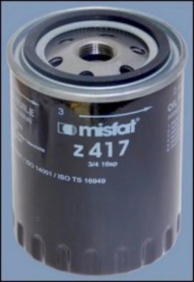 MISFAT Z417 - Маслен филтър vvparts.bg