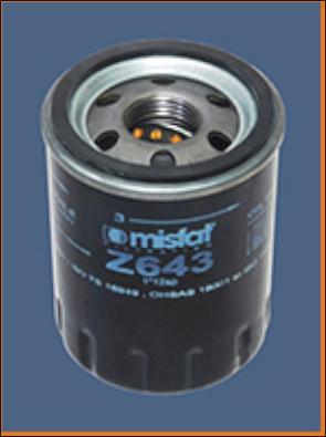 MISFAT Z643 - Маслен филтър vvparts.bg