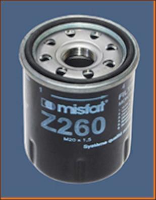 MISFAT Z260 - Маслен филтър vvparts.bg