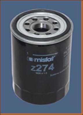 MISFAT Z274 - Маслен филтър vvparts.bg