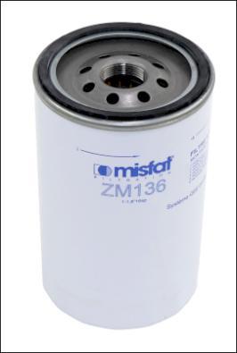 MISFAT ZM136 - Маслен филтър vvparts.bg