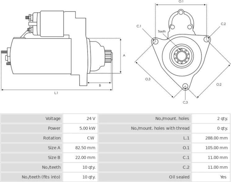 Mitsubishi M8T60871 - Стартер vvparts.bg