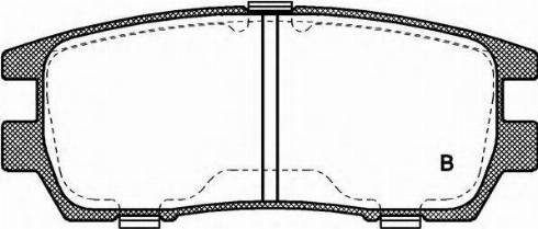 Mitsubishi MZ690170 - Комплект спирачно феродо, дискови спирачки vvparts.bg