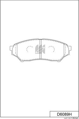 MK Kashiyama D6089H - Комплект спирачно феродо, дискови спирачки vvparts.bg