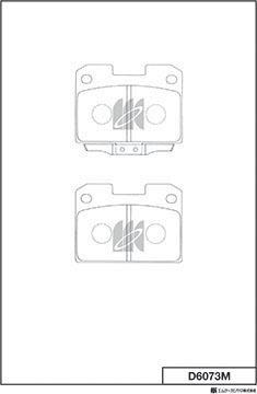 MK Kashiyama D6073M - Комплект спирачно феродо, дискови спирачки vvparts.bg