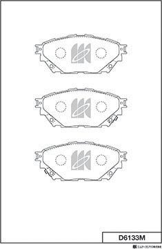 MK Kashiyama D6133M - Комплект спирачно феродо, дискови спирачки vvparts.bg