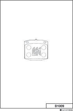 MK Kashiyama D1009 - Комплект спирачно феродо, дискови спирачки vvparts.bg