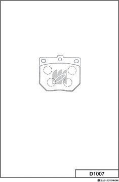MK Kashiyama D1007 - Комплект спирачно феродо, дискови спирачки vvparts.bg