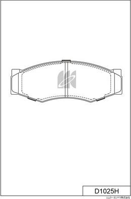 MK Kashiyama D1025H - Комплект спирачно феродо, дискови спирачки vvparts.bg