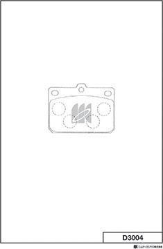 MK Kashiyama D3004 - Комплект спирачно феродо, дискови спирачки vvparts.bg