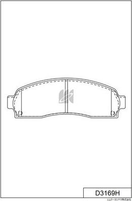 MK Kashiyama D3169H - Комплект спирачно феродо, дискови спирачки vvparts.bg