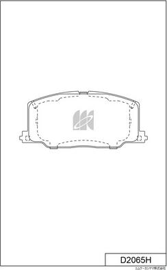 MK Kashiyama D2065H - Комплект спирачно феродо, дискови спирачки vvparts.bg