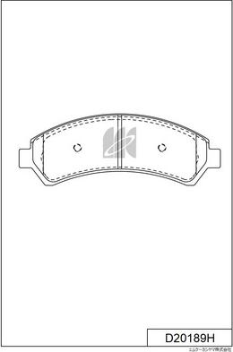 MK Kashiyama D20189H - Комплект спирачно феродо, дискови спирачки vvparts.bg