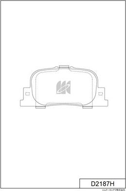 MK Kashiyama D2187H - Комплект спирачно феродо, дискови спирачки vvparts.bg