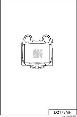 MK Kashiyama D2173MH - Комплект спирачно феродо, дискови спирачки vvparts.bg