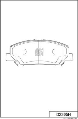 MK Kashiyama D2265H - Комплект спирачно феродо, дискови спирачки vvparts.bg