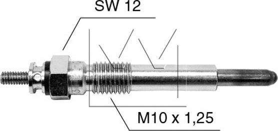 Monark 090 507 087 - Подгревна свещ vvparts.bg