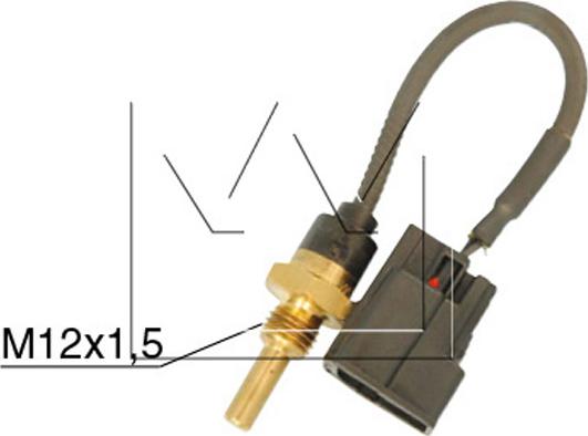 Monark 090600461 - Датчик, температура на охладителната течност vvparts.bg