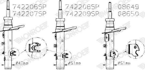 Monroe 742206SP - Амортисьор vvparts.bg