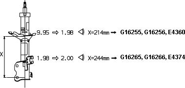 Monroe G16255 - Амортисьор vvparts.bg