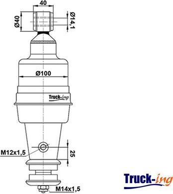 Montcada 0194055 - Демпер (успокоител), окачване на шофьорската кабина vvparts.bg