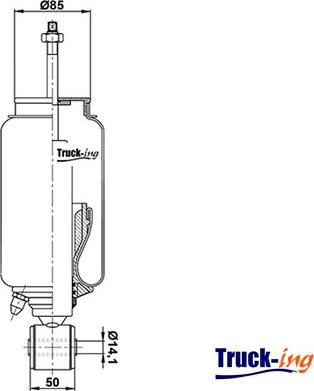 Montcada 0194810 - Демпер (успокоител), окачване на шофьорската кабина vvparts.bg