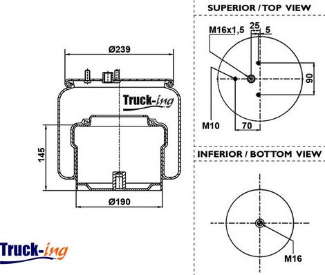 Montcada 0293435 - Маншон, въздушно окачване vvparts.bg