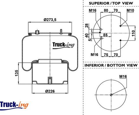 Montcada 0293230 - Маншон, въздушно окачване vvparts.bg