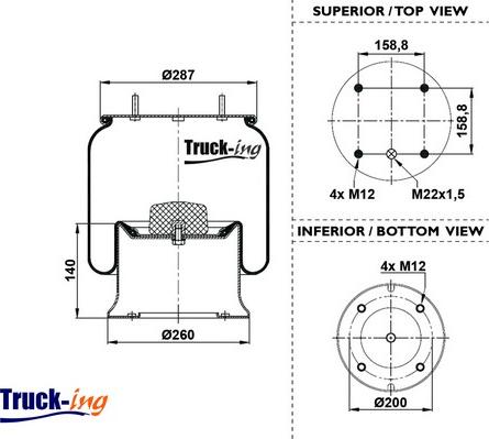 Montcada 0293220 - Маншон, въздушно окачване vvparts.bg