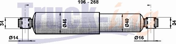 Montcada 205124 - Демпер (успокоител), окачване на шофьорската кабина vvparts.bg