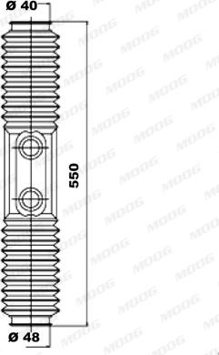 Moog K150021 - Комплект маншон, кормилно управление vvparts.bg